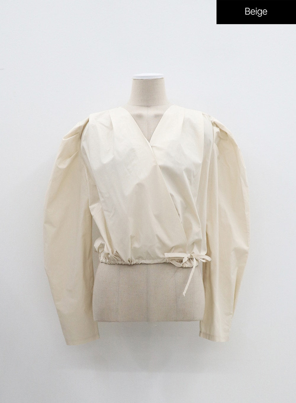 V-Neck Cropped Blouse OM303