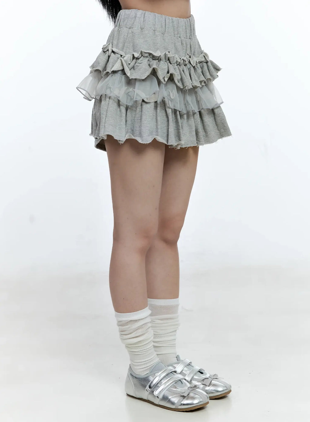 Tiered Ruffle Mini Skirt CG511