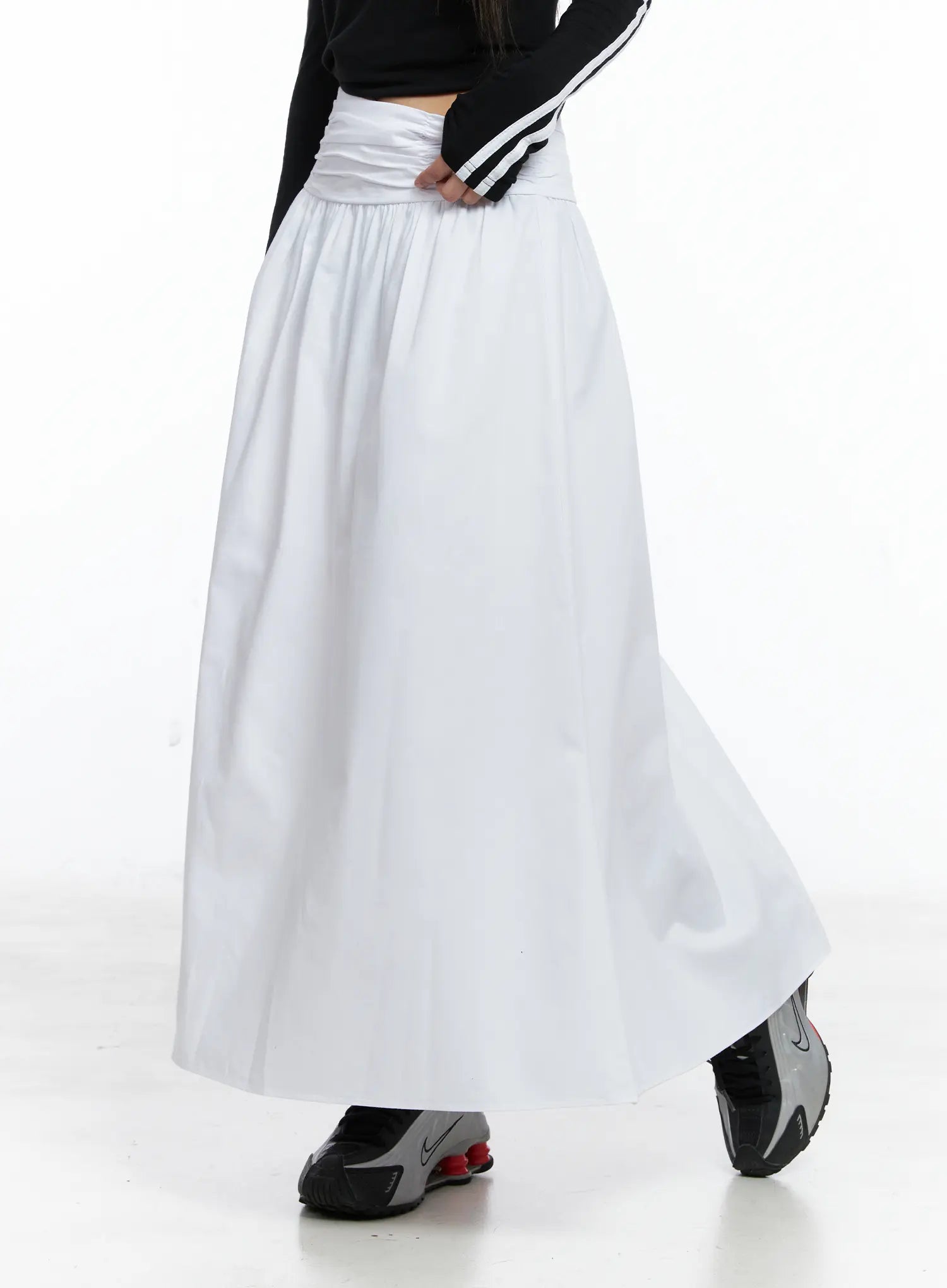 Elegant Flare Long Skirt CS504