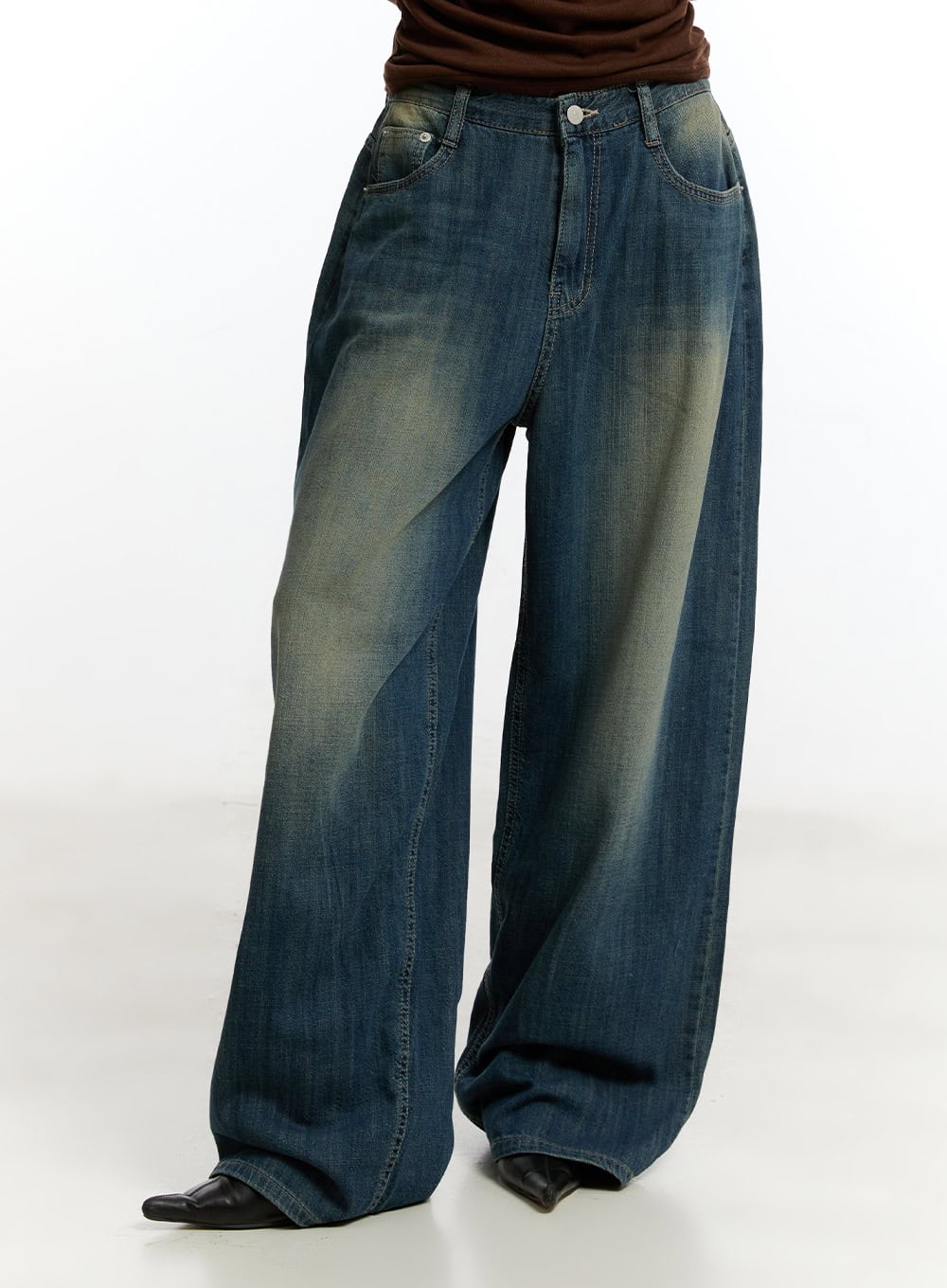 Zorina Washed Wide-Leg Jeans CY501