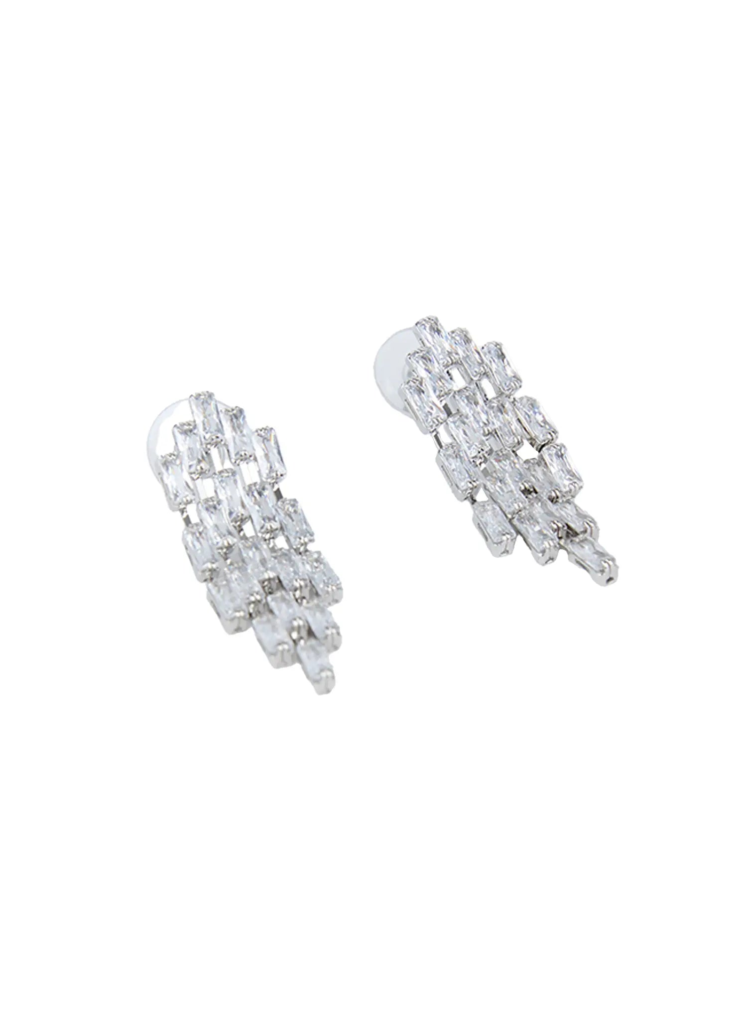 Flowing Cubic Earrings CG501