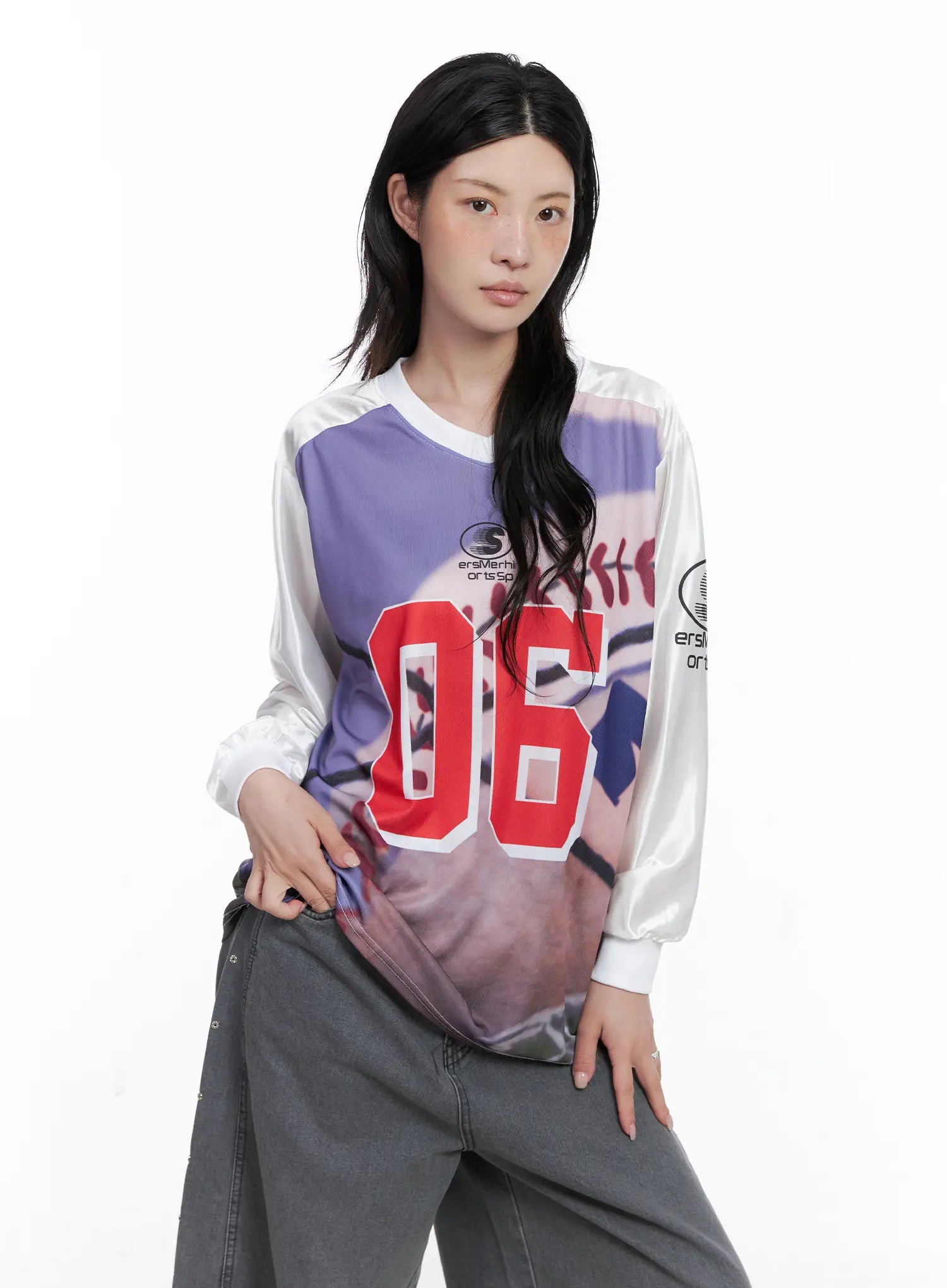 86 Oversized Graphic Long Sleeve CS526