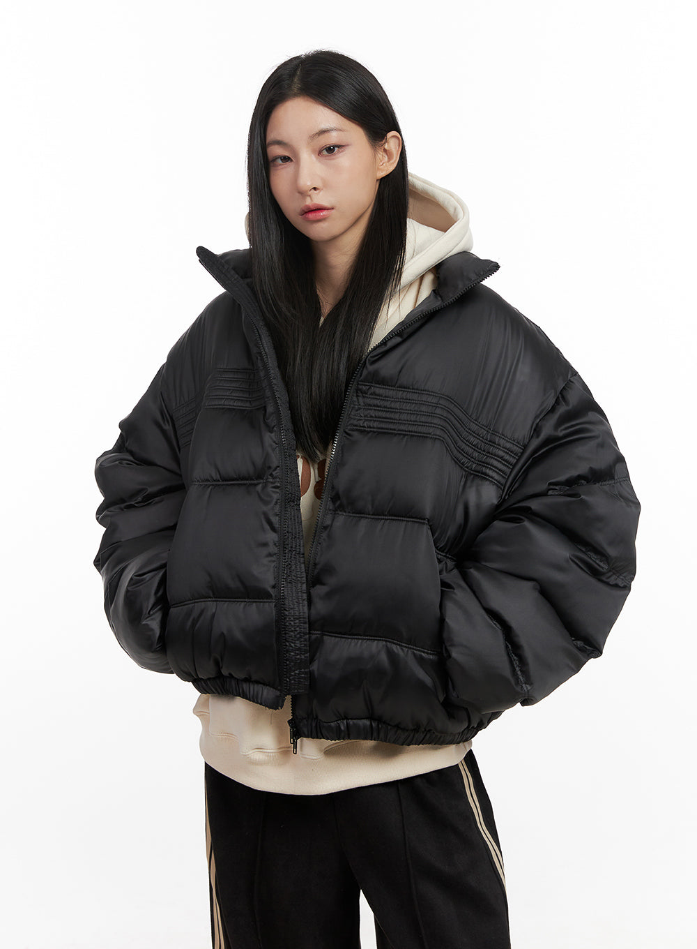 ZipUp Oversize Puffer Coat CN428