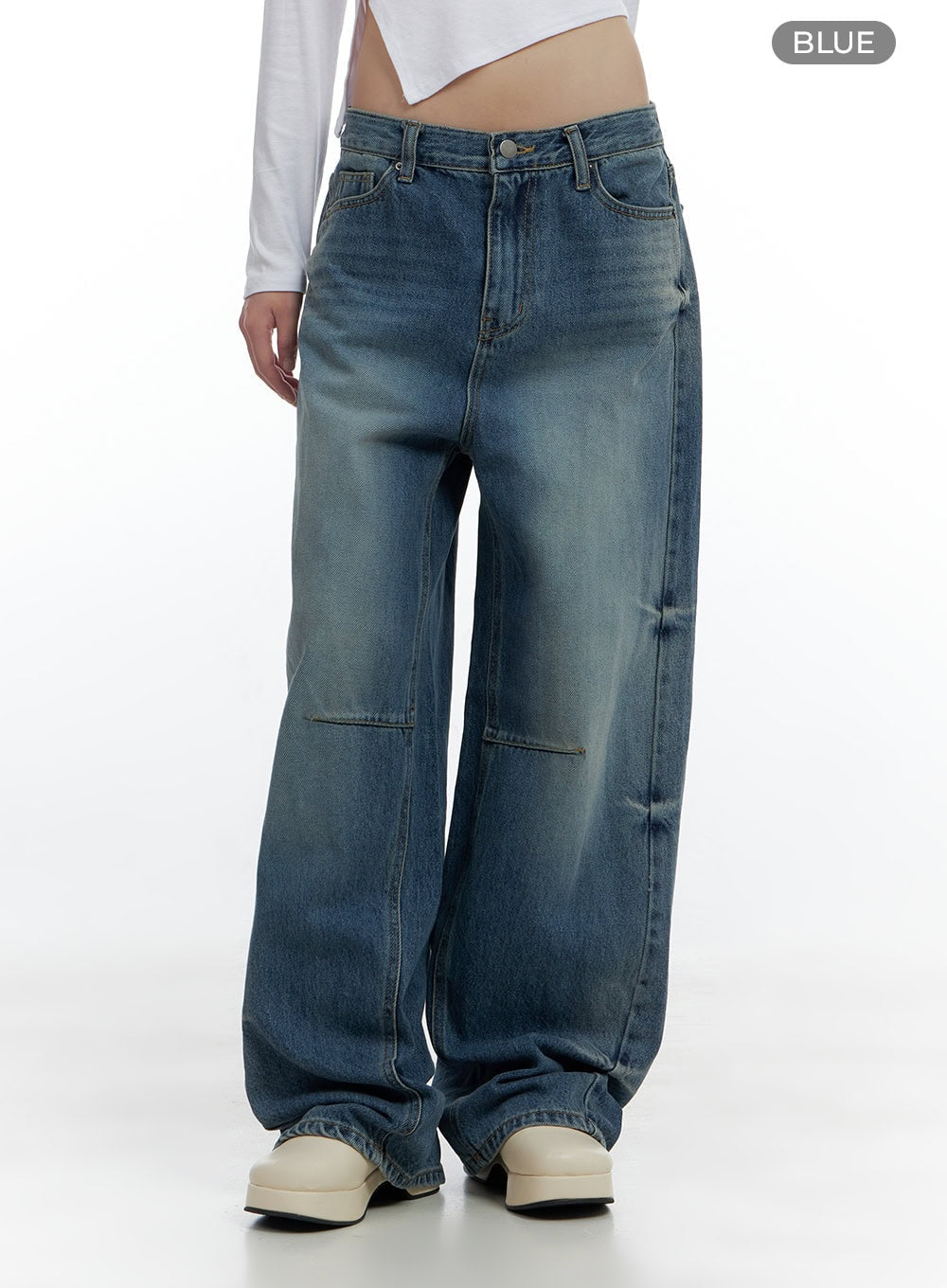 Aria Comfy Cotton Wide Leg Jeans CS420