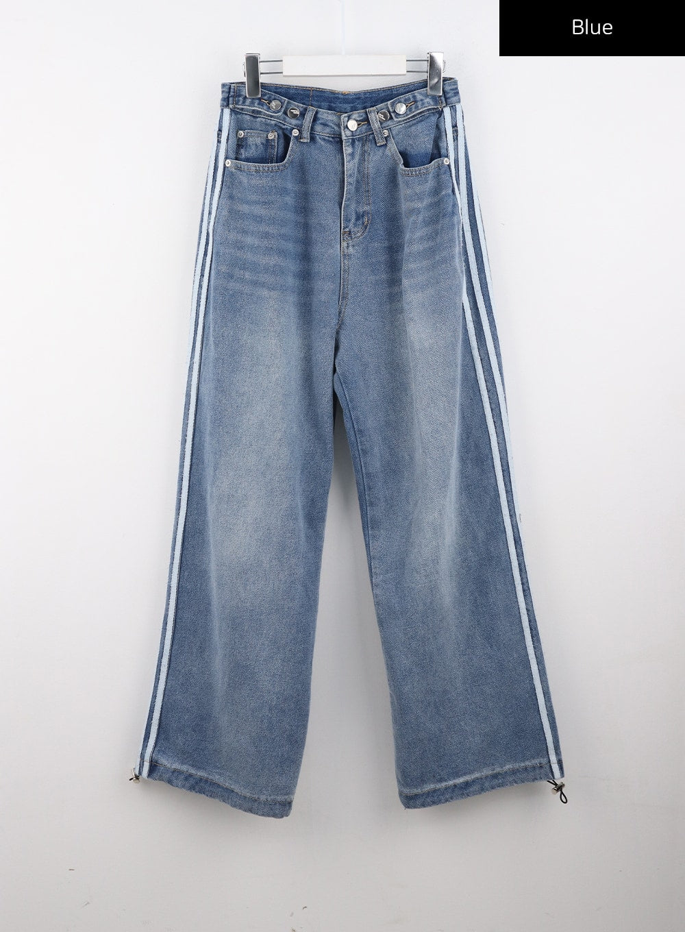 Side Stripes Wide Leg Jeans CS314