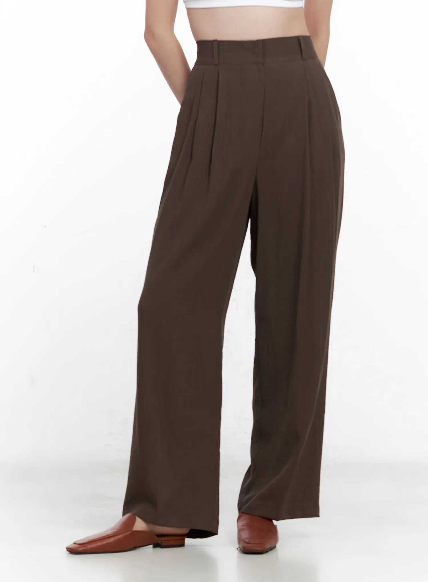 Linen Wide-Leg Trousers CL502