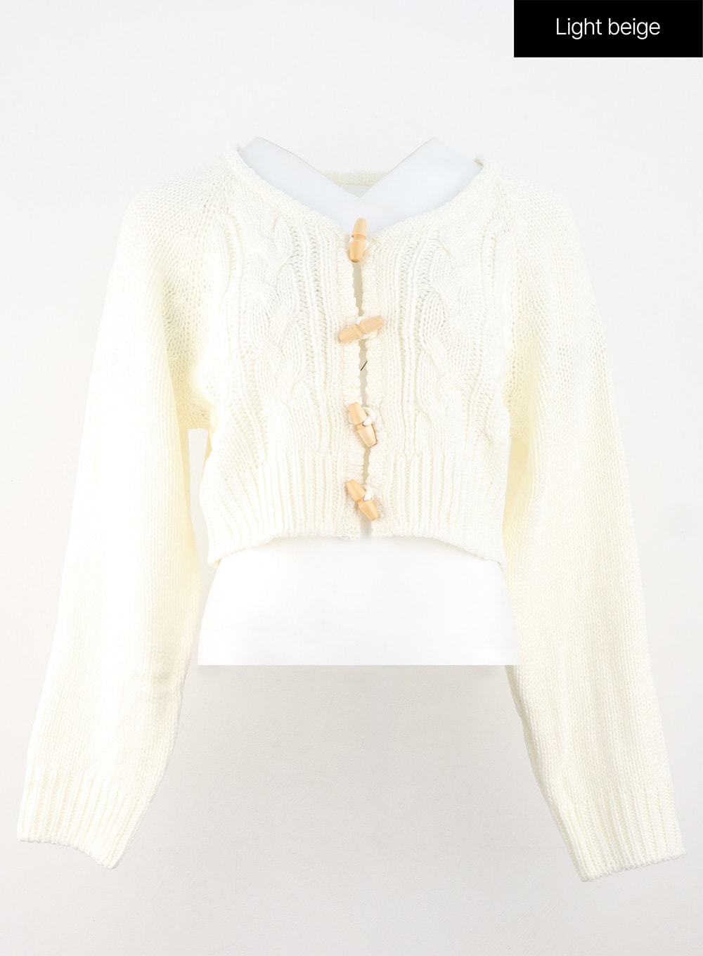 Cable Knit V-Neck Sweater OS313