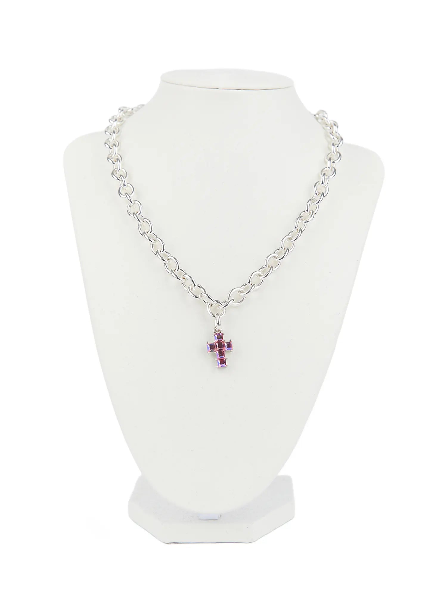 Layered Cross Charm Necklace CG519