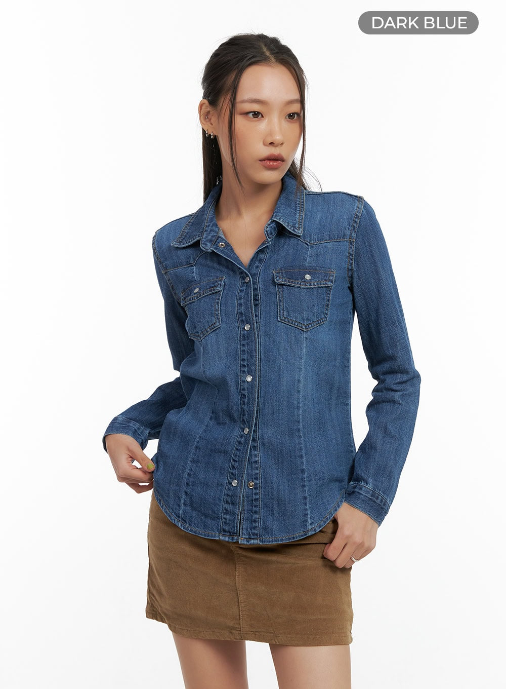 Denim Washed Pocket Shirt CO424