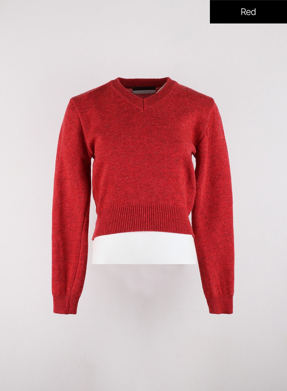 V-Neck Knitted Long Sleeve Sweater OD326