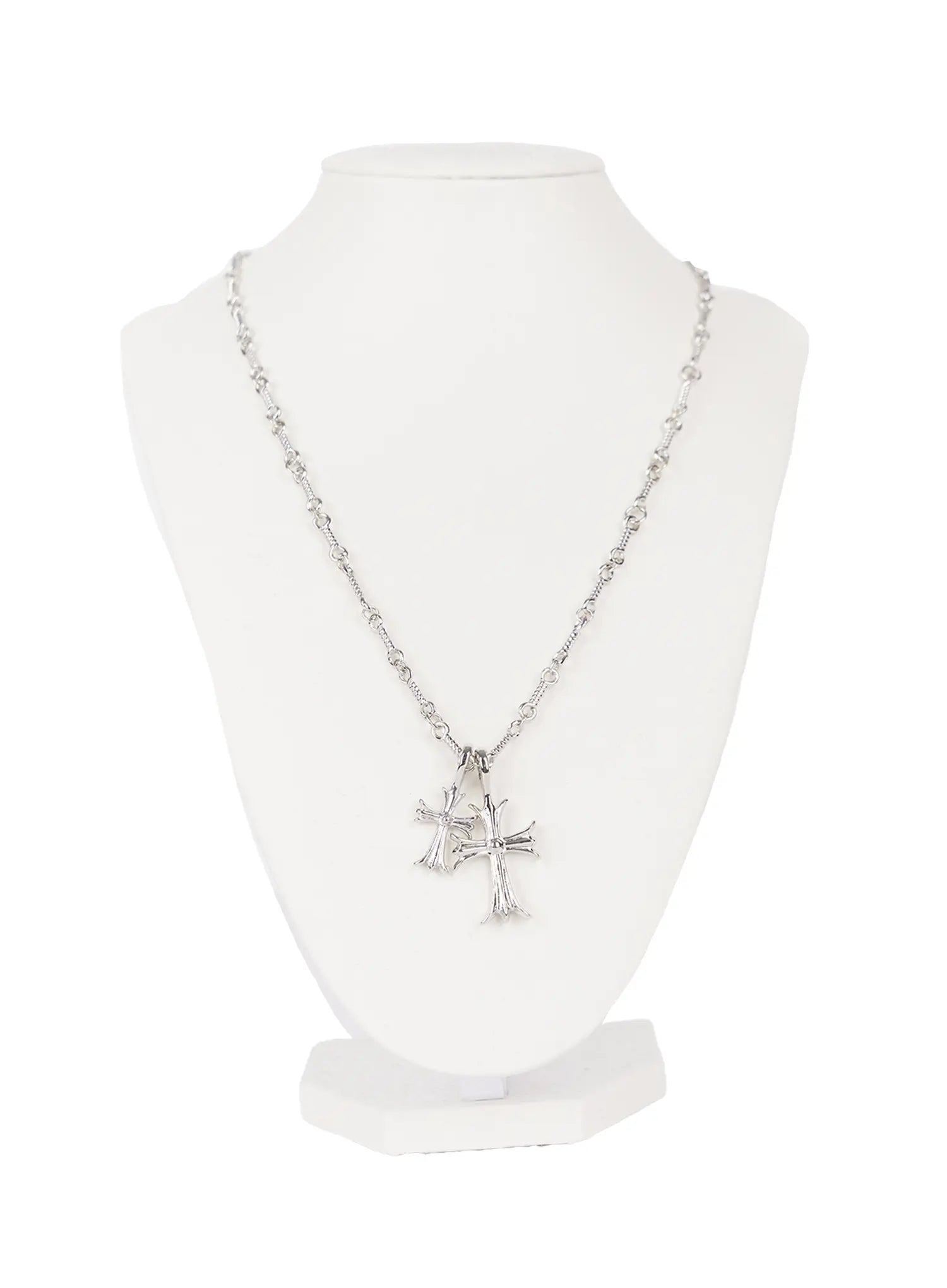 Double Cross Chain Necklace CL530
