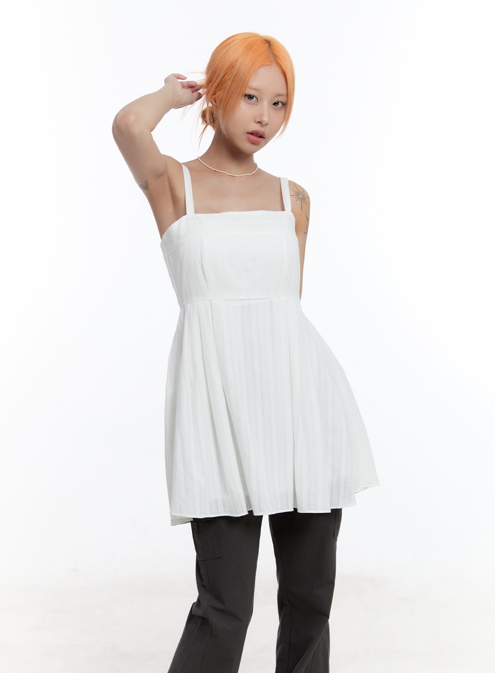 Rosy Flare Mini Dress CY530