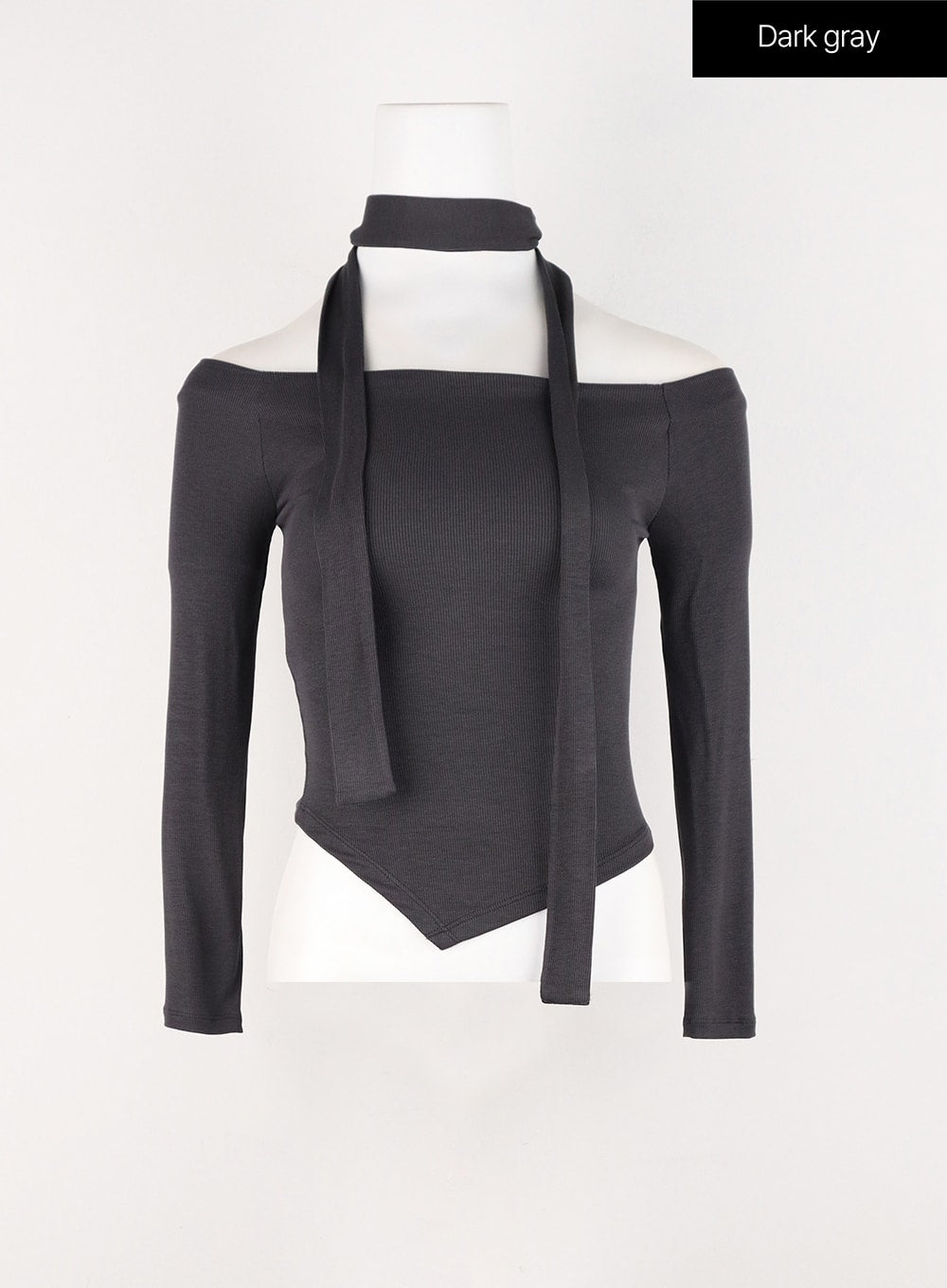 Off-Shoulder Skinny Scarf Set IN301