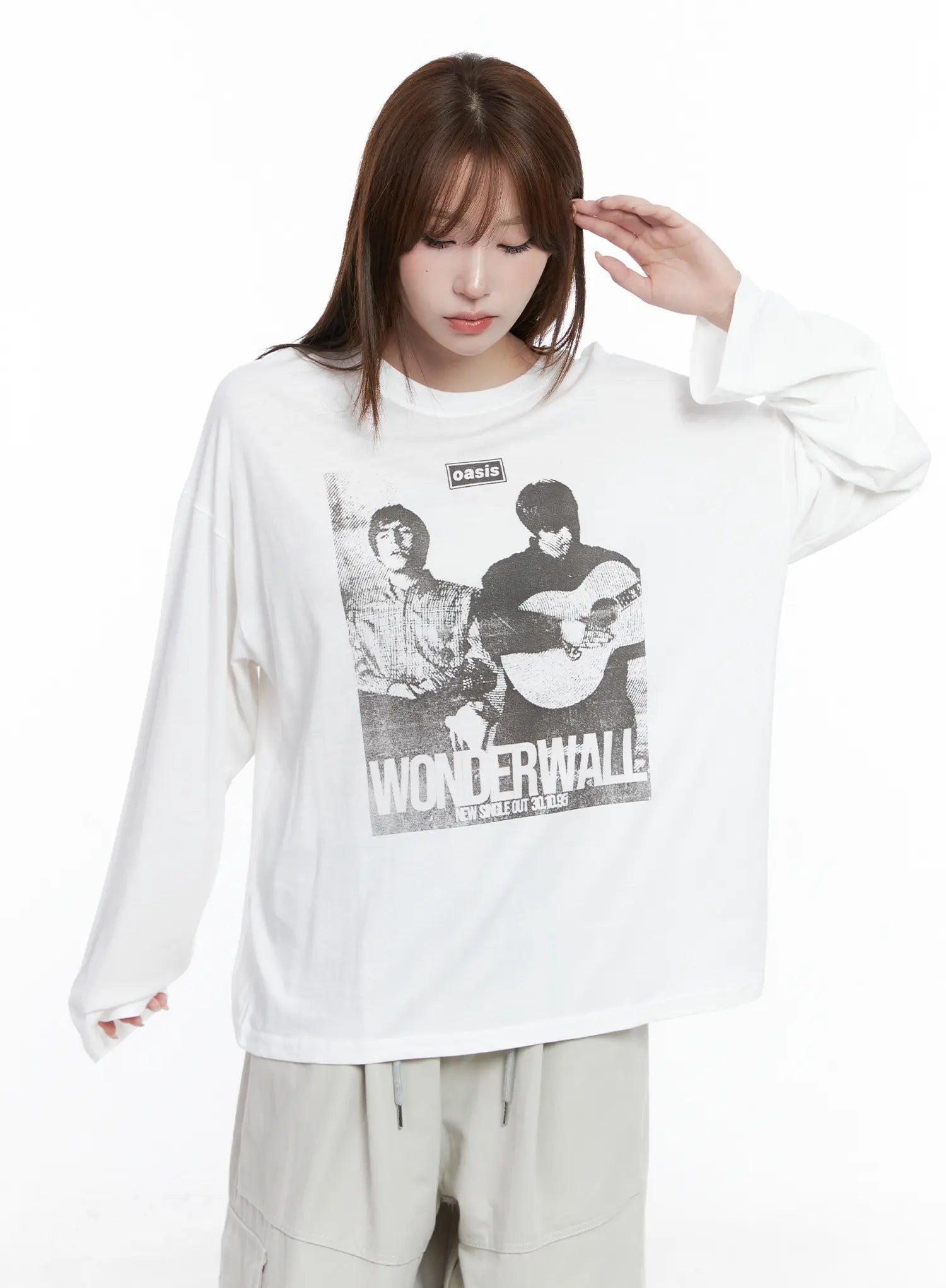 Retro Wonder Print Loose Fit Tee CG529