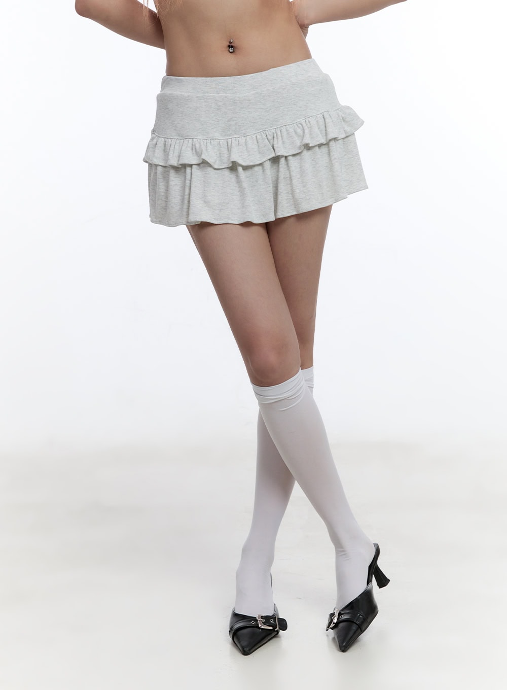 Ruffle Layered Mini Skirt CY530
