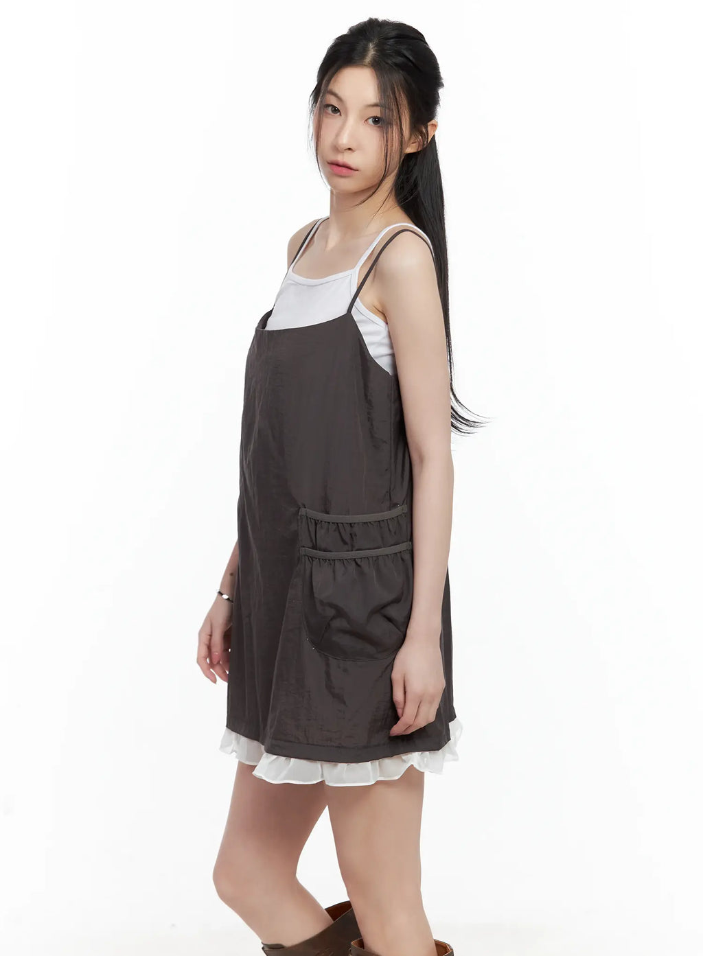 Babydoll Ruffle Mini Dress CU530