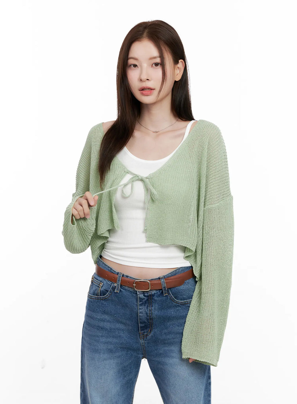 Summer Knit Crop Cardigan CL523