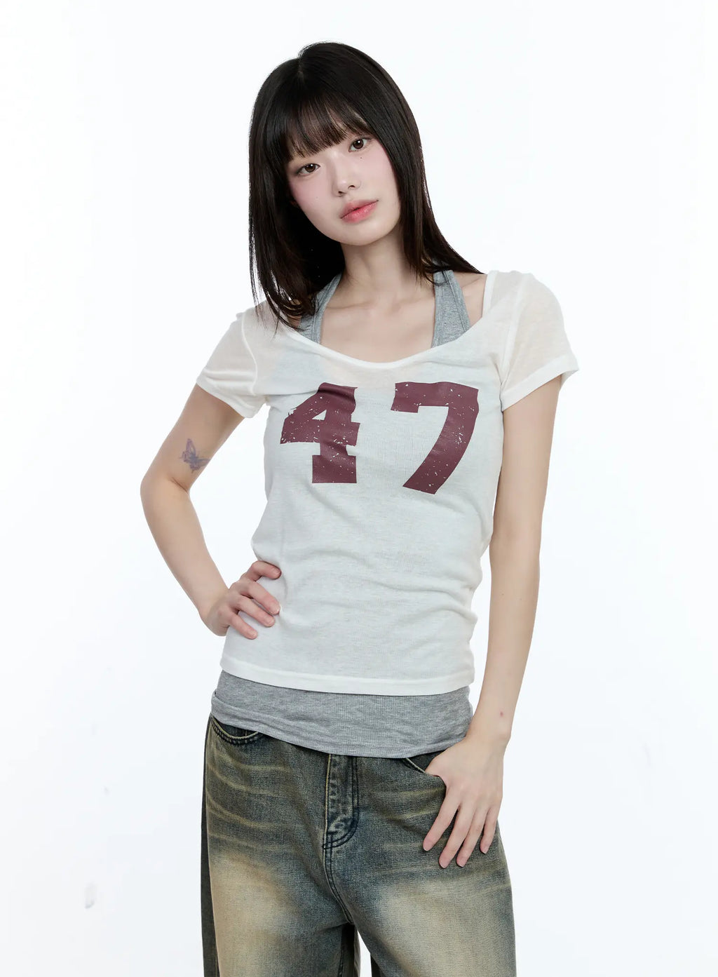 47 Graphic Loose-Fit T-Shirt CG507