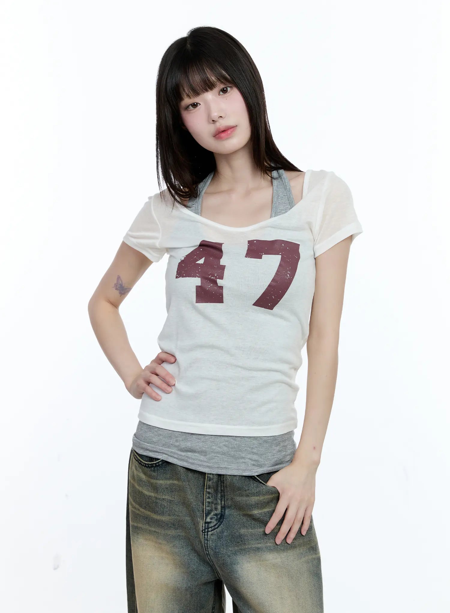 47 Graphic Loose-Fit T-Shirt CG507