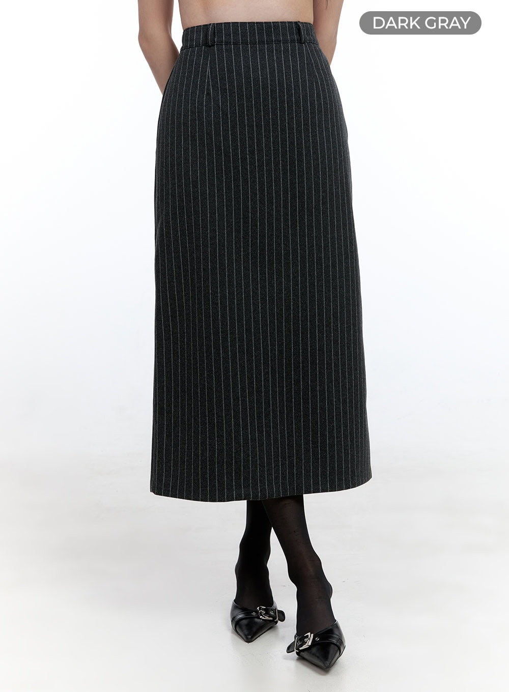 Maxi Stripe-Print Skirt OO429