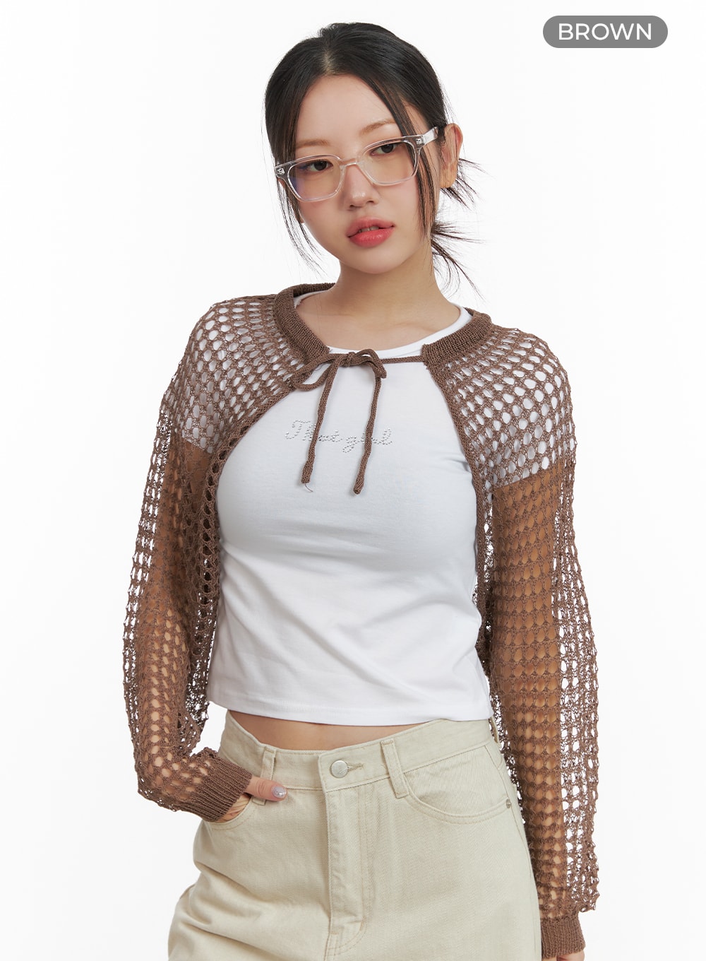 Hollow Out Crochet Bolero OA419