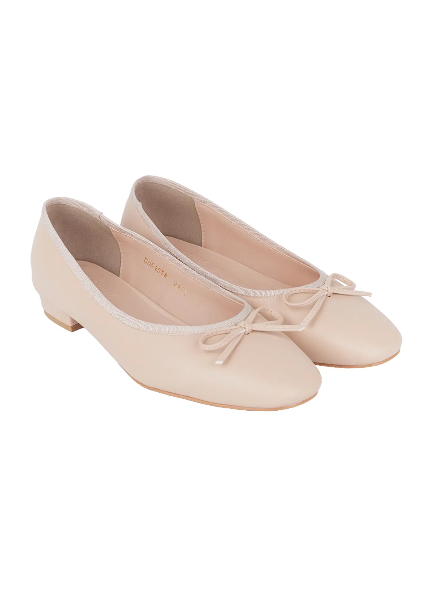Eco Leather Ballet Flats With Bow CG520