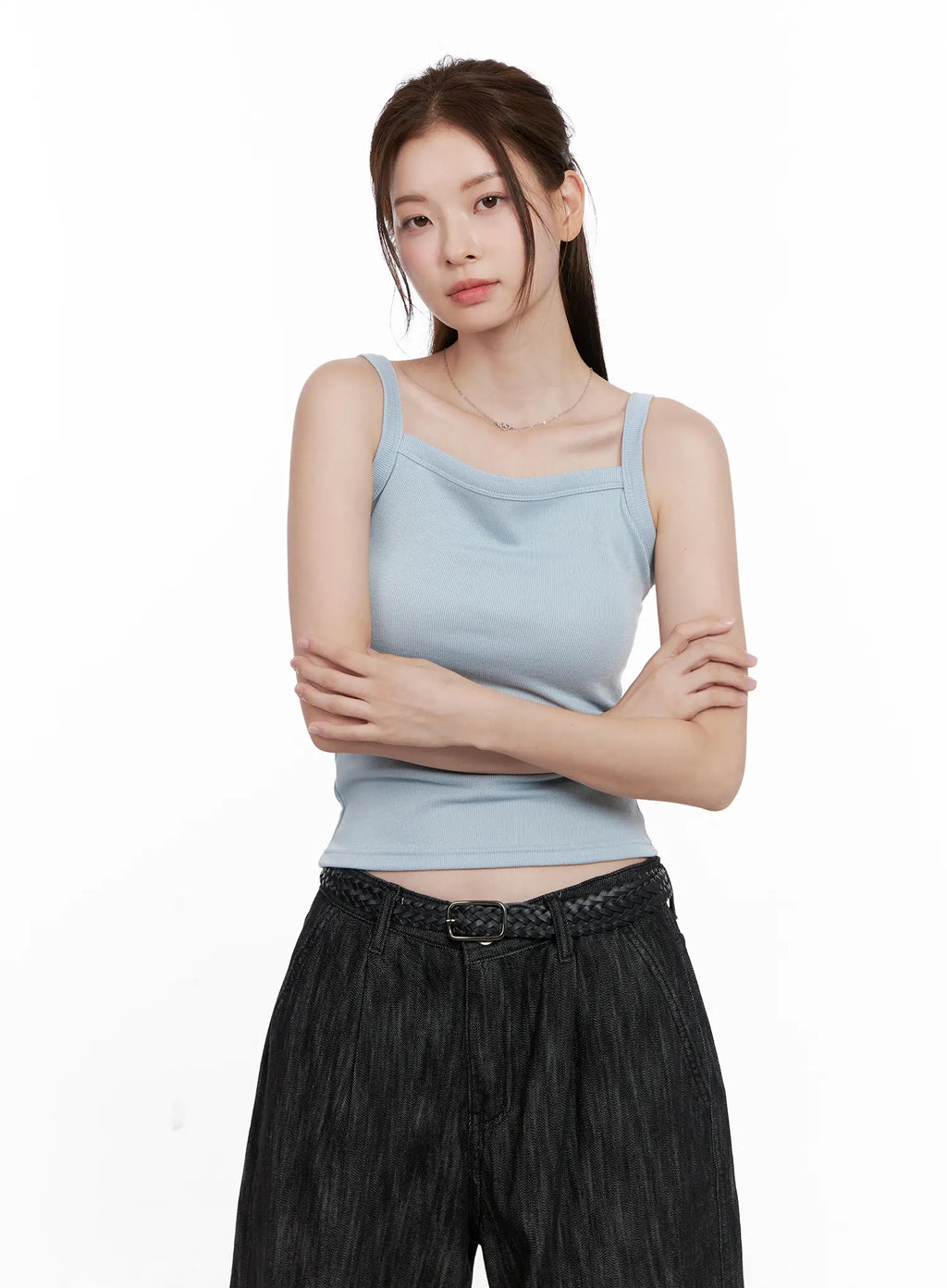 Ribbed Sleeveless Top CL523