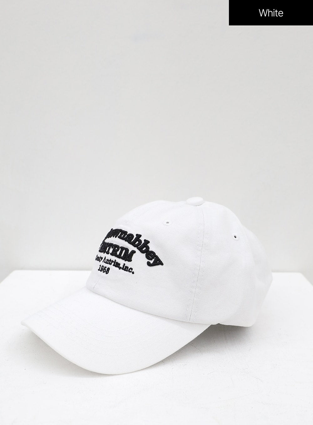 New Town Lettered Cotton Baseball Cap OU13