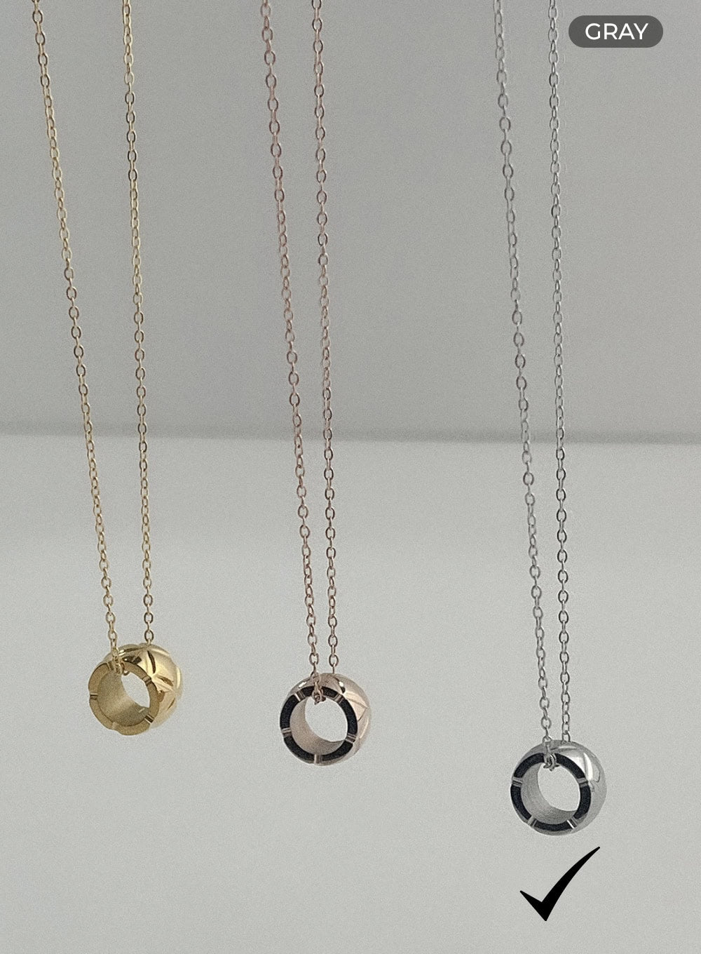 Bold Ring Necklace IL405