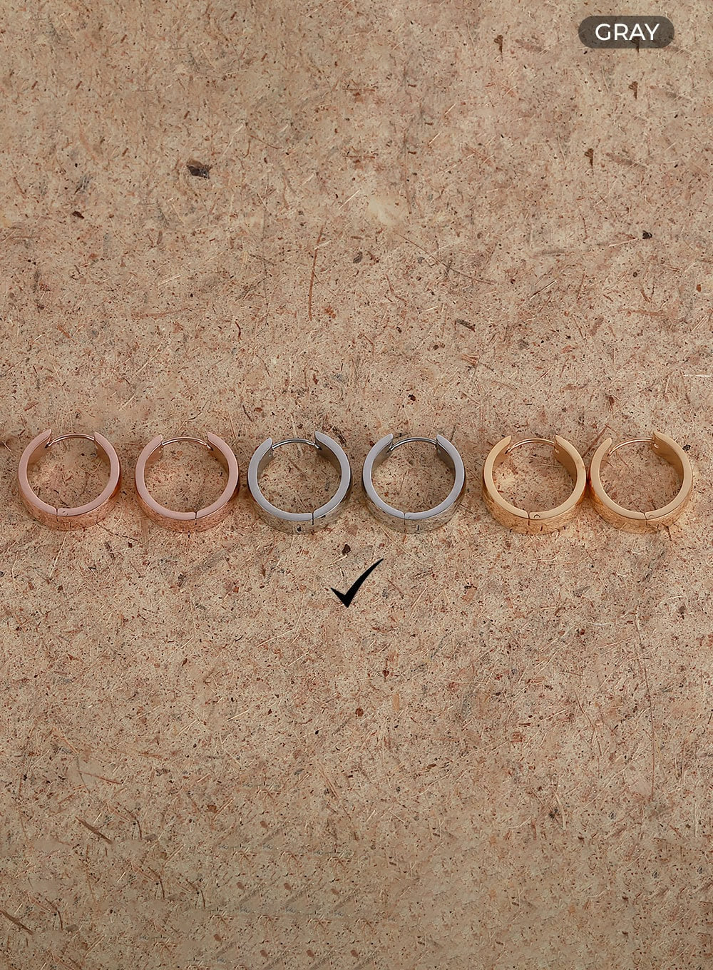 Bold Stealer Ring Earrings IL405