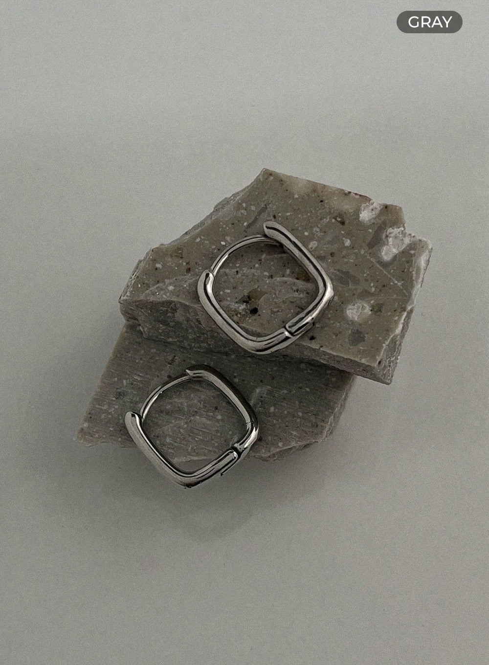 Simple Square Ring Earrings IL415