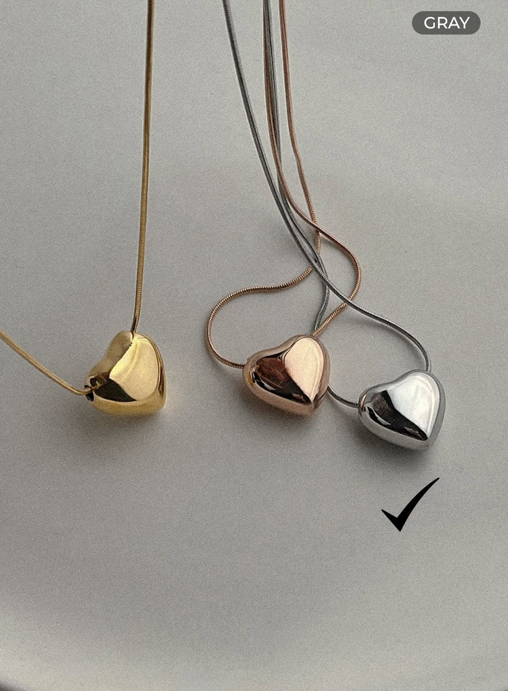 Bold Heart Necklace IL405