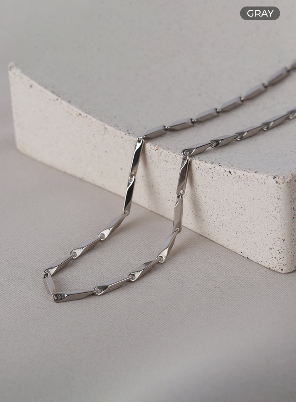 Cut Chain Bold Necklace IL403