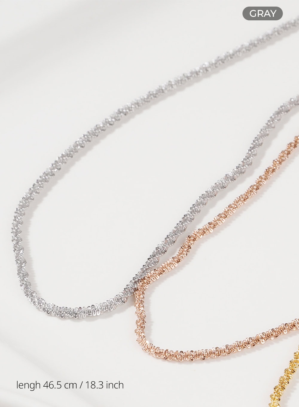 Twisted Chain Necklace IL405