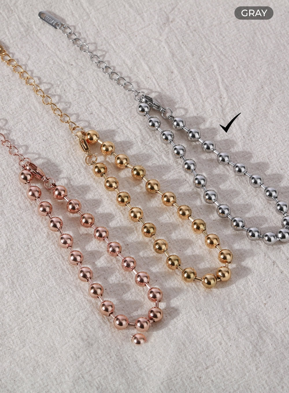 Bold Ball Chain Bracelet IL403