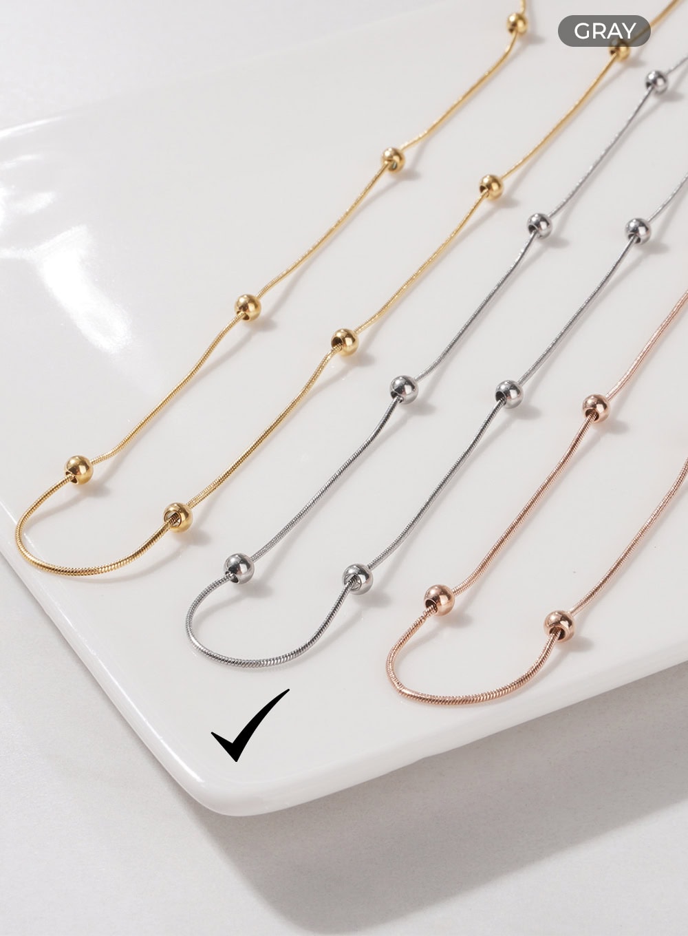 Take Ball Chain Necklace IL405