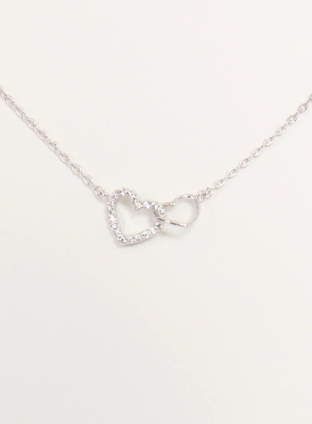 Double Heart Necklace IS517