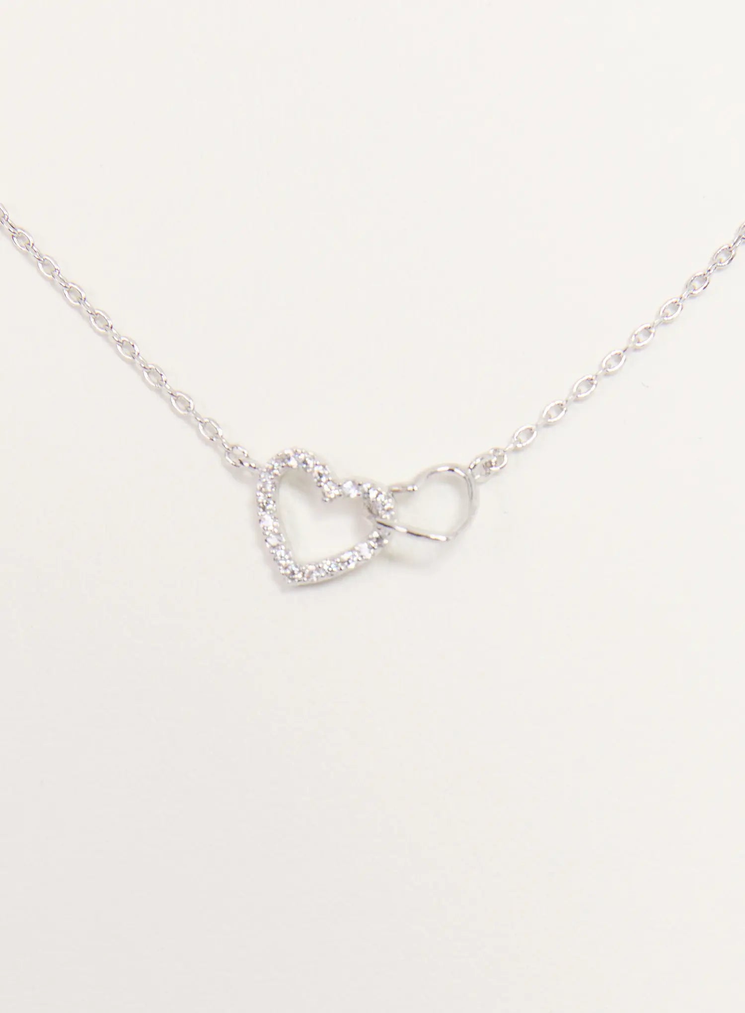 Double Heart Necklace IS517