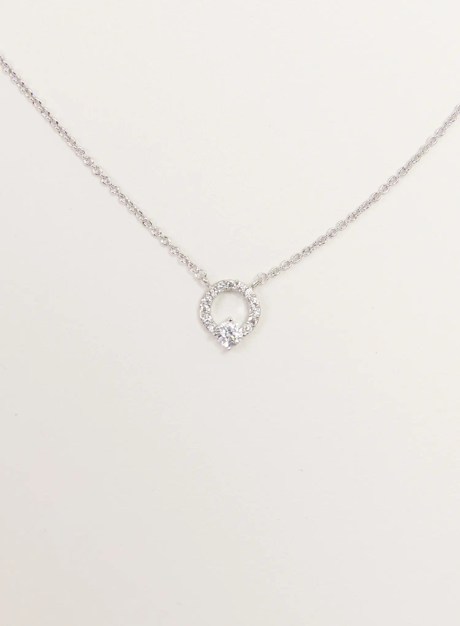 Petite Ring Cubic Necklace IS517