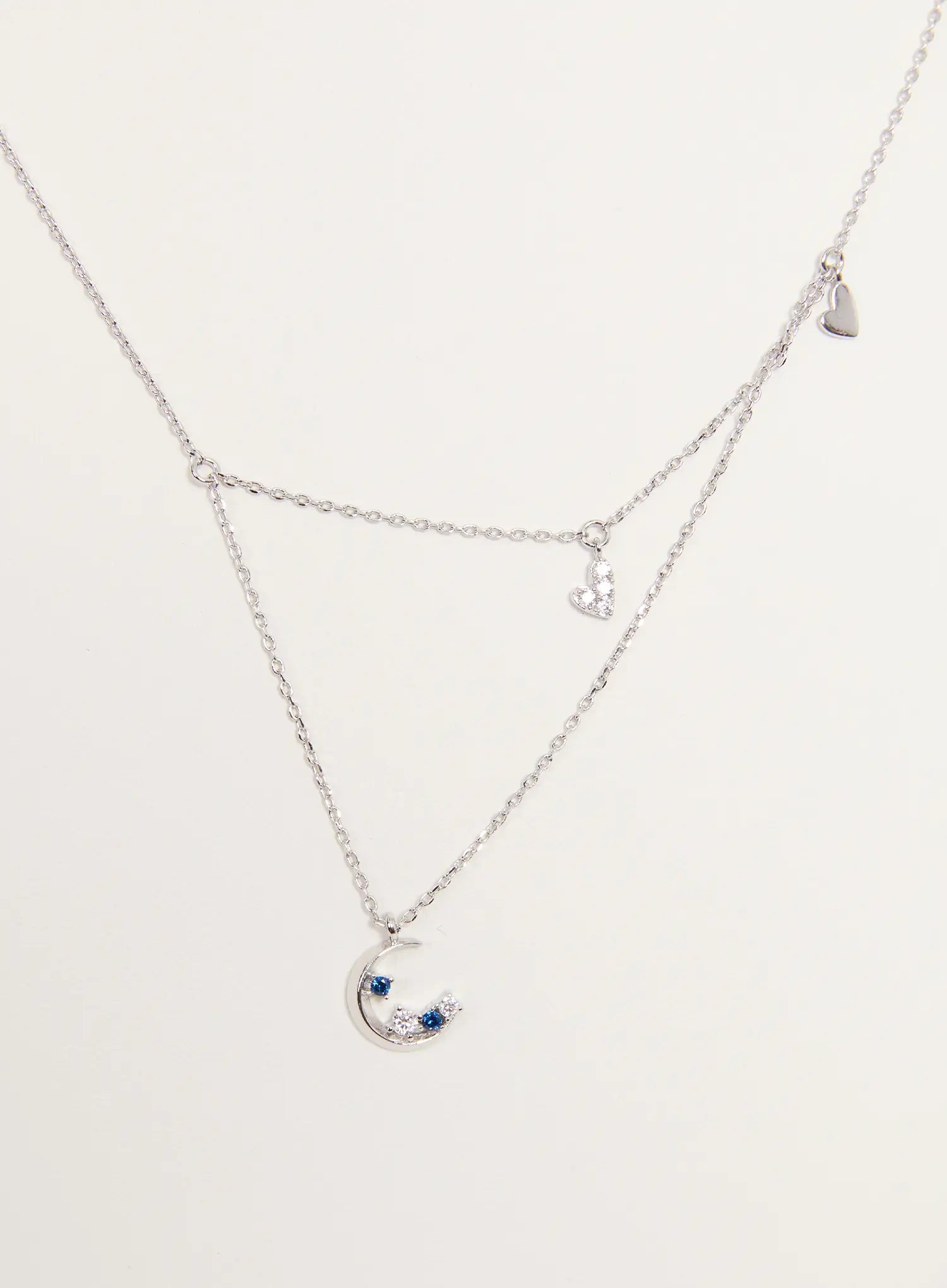 Azure Crescent Necklace IS517