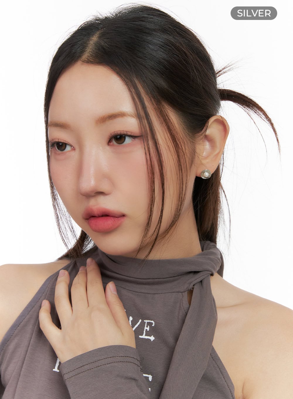 Flower Flat Earrings IO418