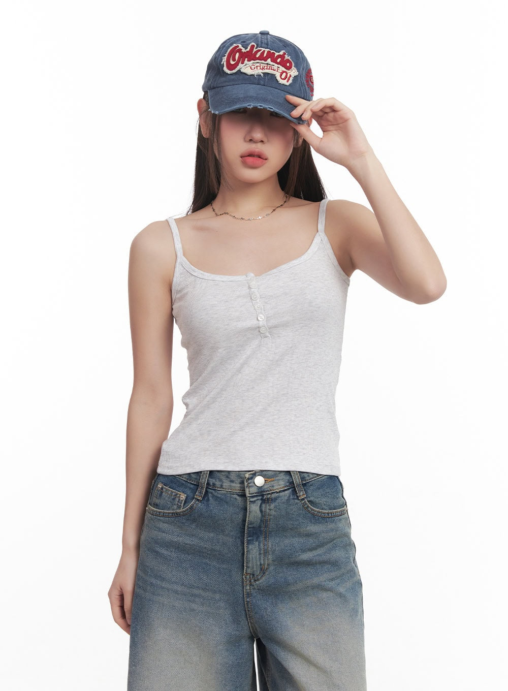 Buttoned Cami Top CM528