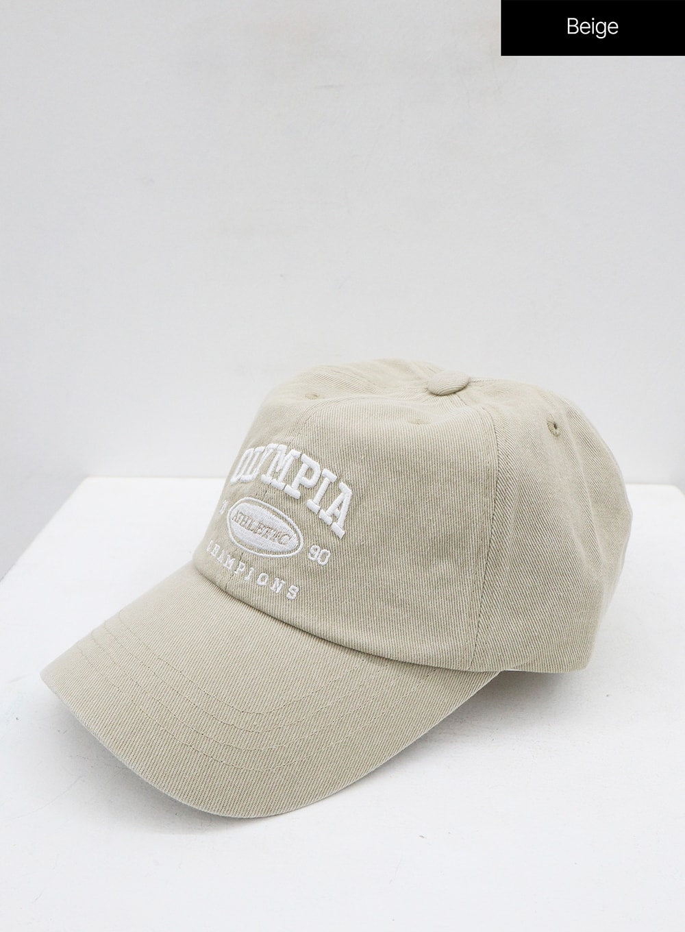 Olympia Lettering Print Baseball Cap ON09