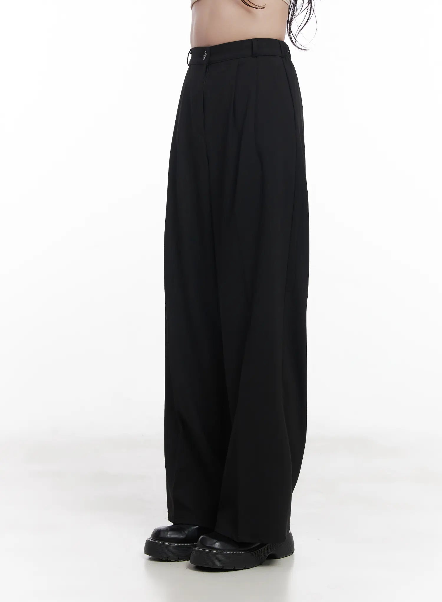 Pintuck Tailored Slacks CU523