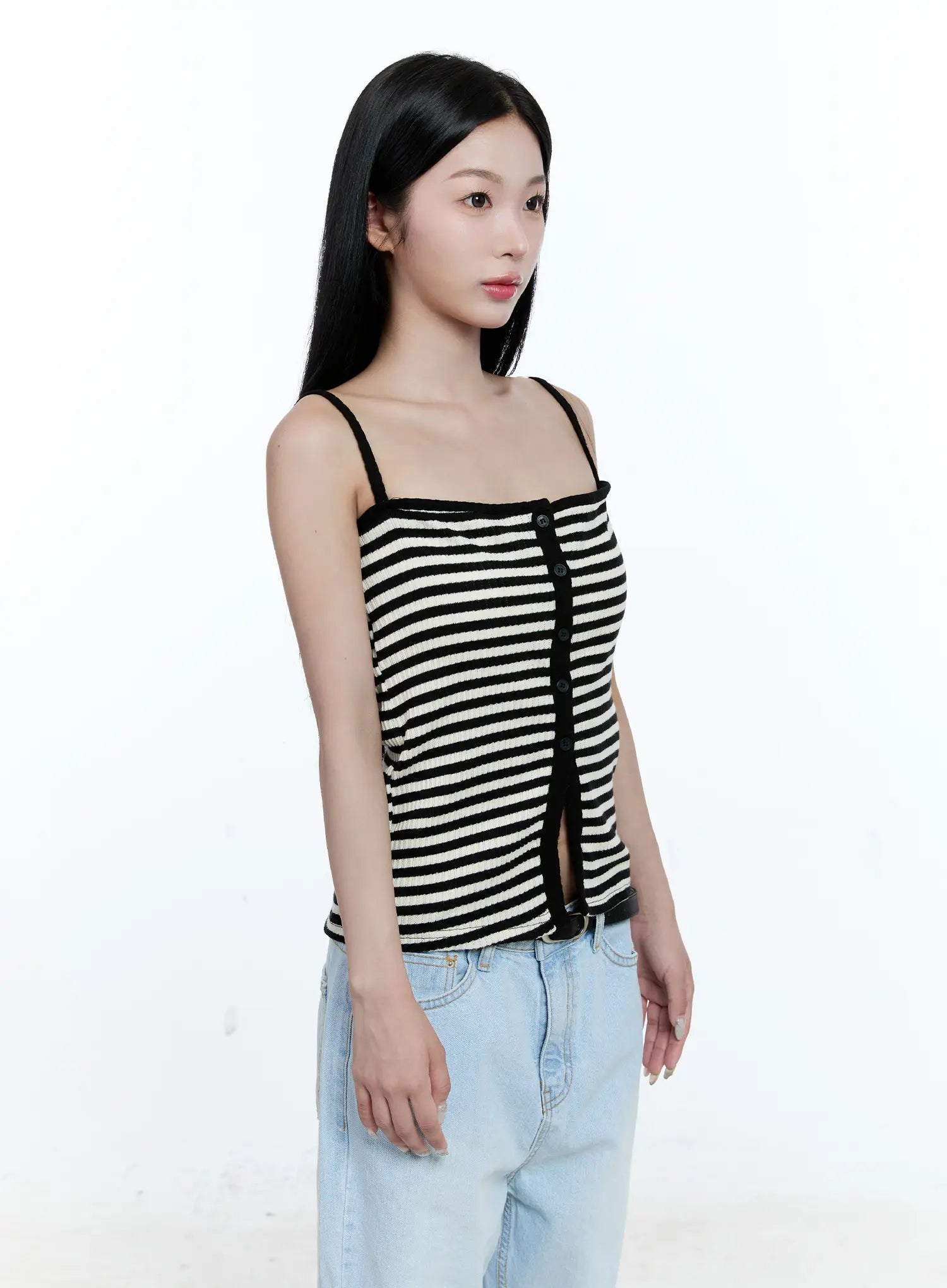 Striped Knit Tank Top CG512