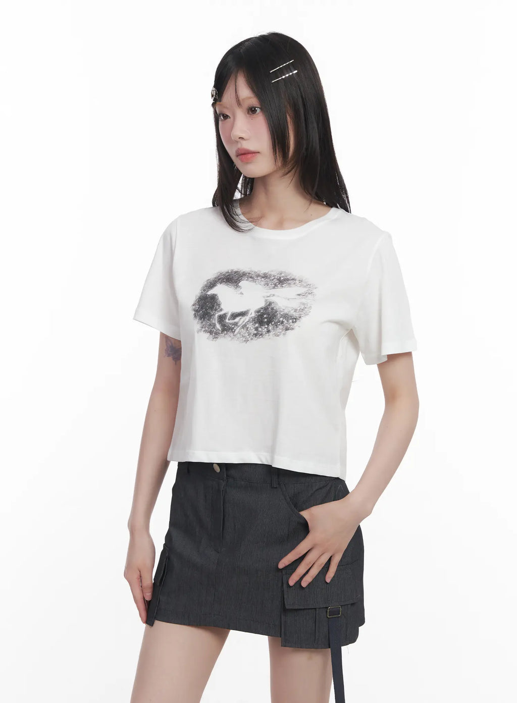 Graphic Crop T-Shirt CU520