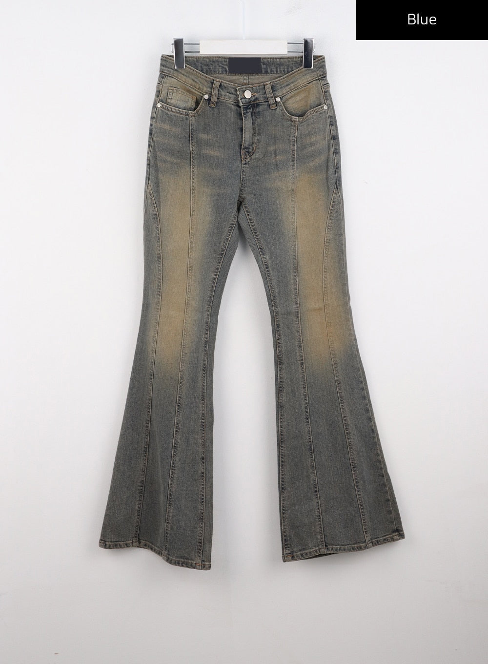 Stitched Bootcut Jeans CO313