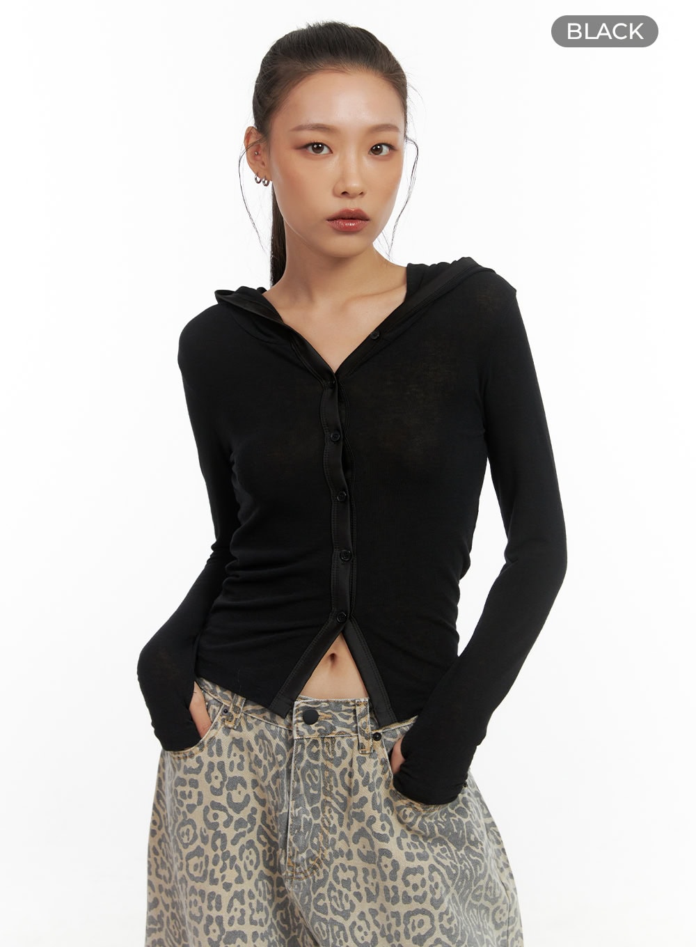 Chic Two-Way Hooded Cardigan CO424