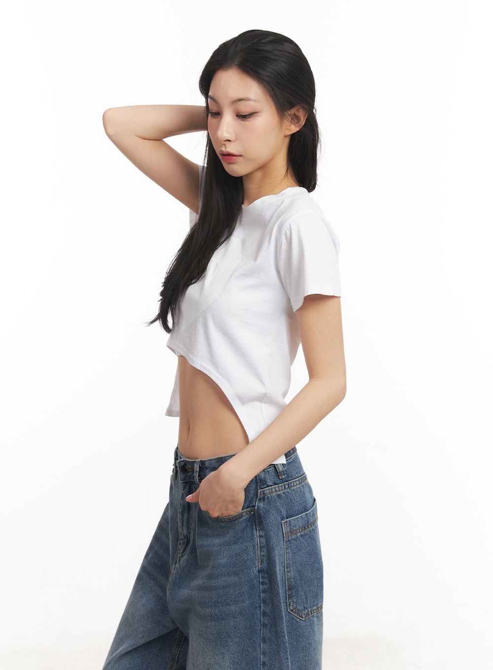 Graphic Baby Crop Tee CA503