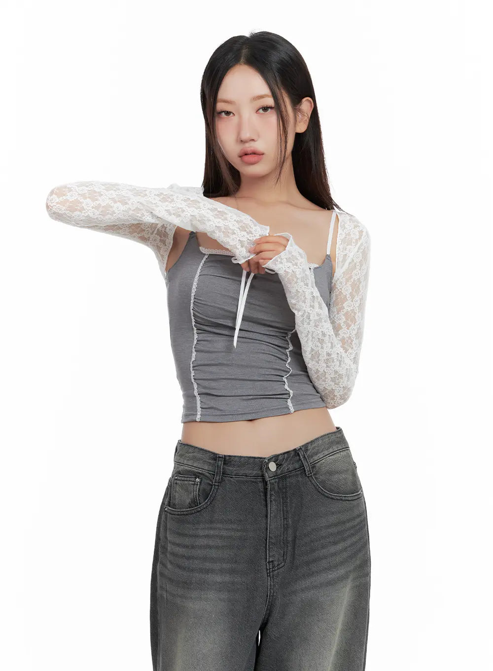 Sheer Rose Bolero Cardigan CL508